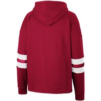 Men's Colosseum Cardinal Stanford Lace-Up 4.0 Pullover Hoodie