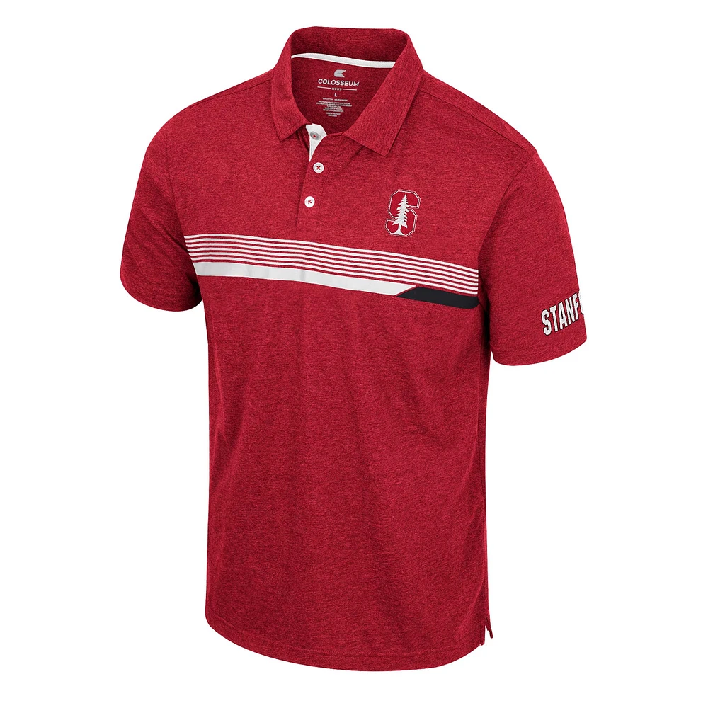 Men's Colosseum  Cardinal Stanford No Problemo Polo