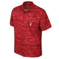 Men's Colosseum Cardinal Stanford Ozark Button-Up Shirt