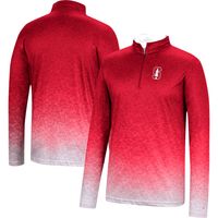 Men's Colosseum Cardinal Stanford Walter Quarter-Zip Windshirt