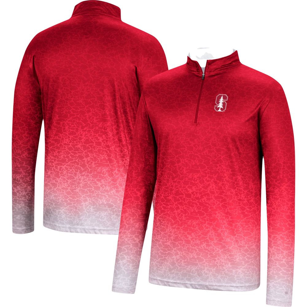 Men's Colosseum Cardinal Stanford Walter Quarter-Zip Windshirt