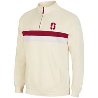 Men's Colosseum Cream Stanford Cardinal Activities Quarter-Zip Jacket