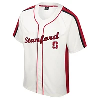 Maillot de baseball boutonné Colosseum crème Stanford Cardinal Ruth pour hommes