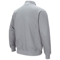 Men's Colosseum Heathered Gray Stanford Cardinal Tortugas Team Logo Quarter-Zip Jacket