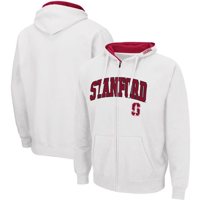 Sweat à capuche Colosseum White Stanford Cardinal Arch & Logo 3.0 pour homme