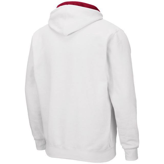 Sweat à capuche Colosseum White Stanford Cardinal Arch & Logo 3.0 pour homme