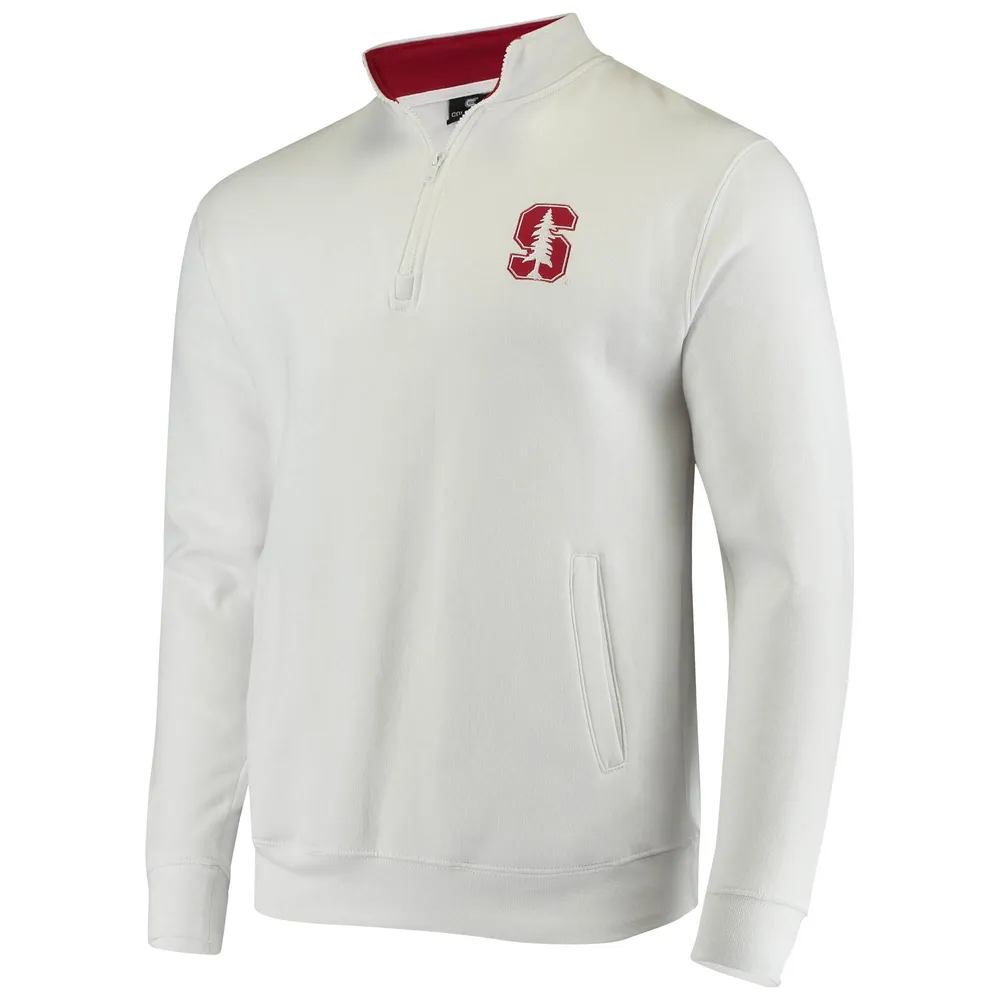 Veste Colosseum White Stanford Cardinal Tortugas Logo Quarter-Zip pour homme