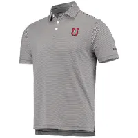 Polo Columbia Golf Stanford Cardinal Invite Omni-Wick pour homme Noir