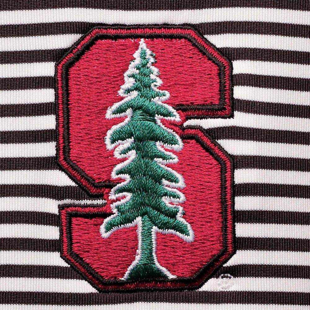 Men's Columbia Golf Black Stanford Cardinal Club Invite Omni-Wick Polo