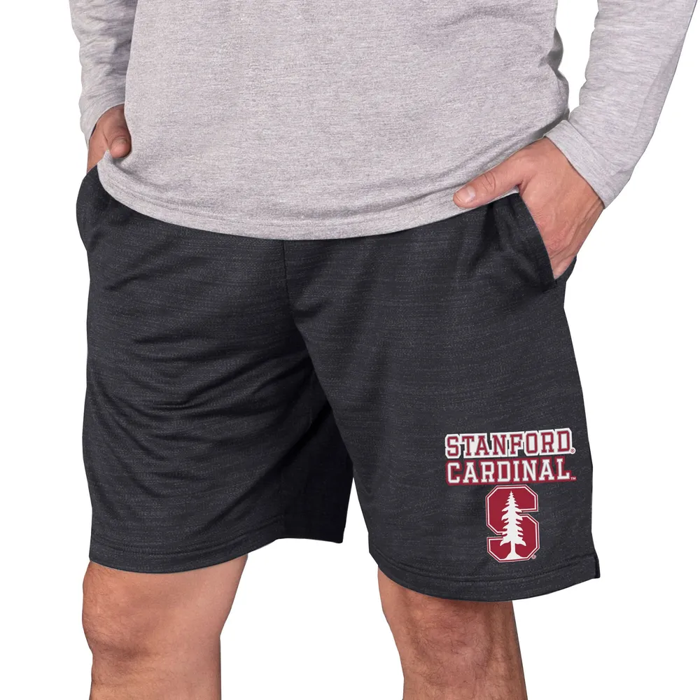 Men's Concepts Sport White/Charcoal Stanford Cardinal Alley Fleece Shorts