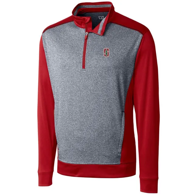 Lids St. Louis Cardinals Cutter & Buck Big Tall Traverse Stripe Half-Zip  Pullover Jacket - Navy