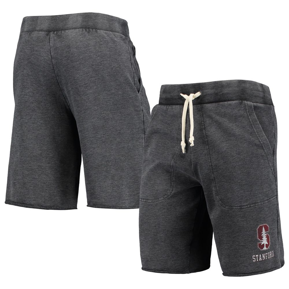 Men's Heathered Black Alternative Apparel Stanford Cardinal Victory Lounge Shorts