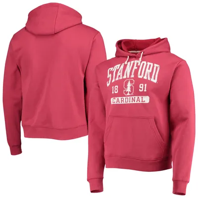 Stanford Cardinal League Collegiate Wear Volume Up Essential Fleece Pullover Hoodie