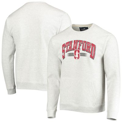 Men's League Collegiate Wear Heathered Gray Stanford Cardinal Upperclassman Pocket Pullover Sweatshirt