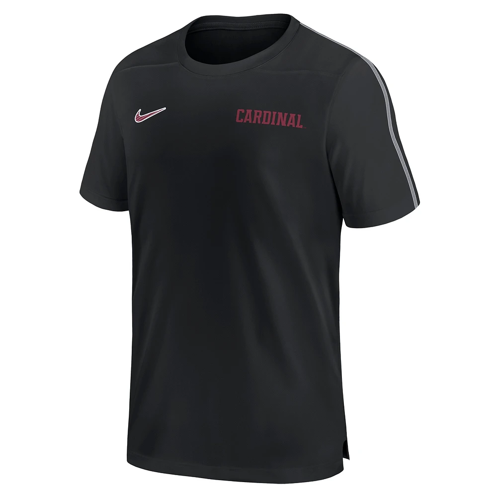 Haut Nike Stanford Cardinal 2024 Sideline Coach Performance noir pour homme