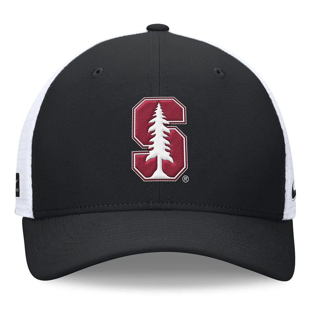 Casquette Nike Stanford Cardinal On-Field Rise Futura Performance Flex noire pour homme