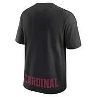 Men's Nike Black Stanford Cardinal Primary Statement Two-Hit Performance T-Shirt