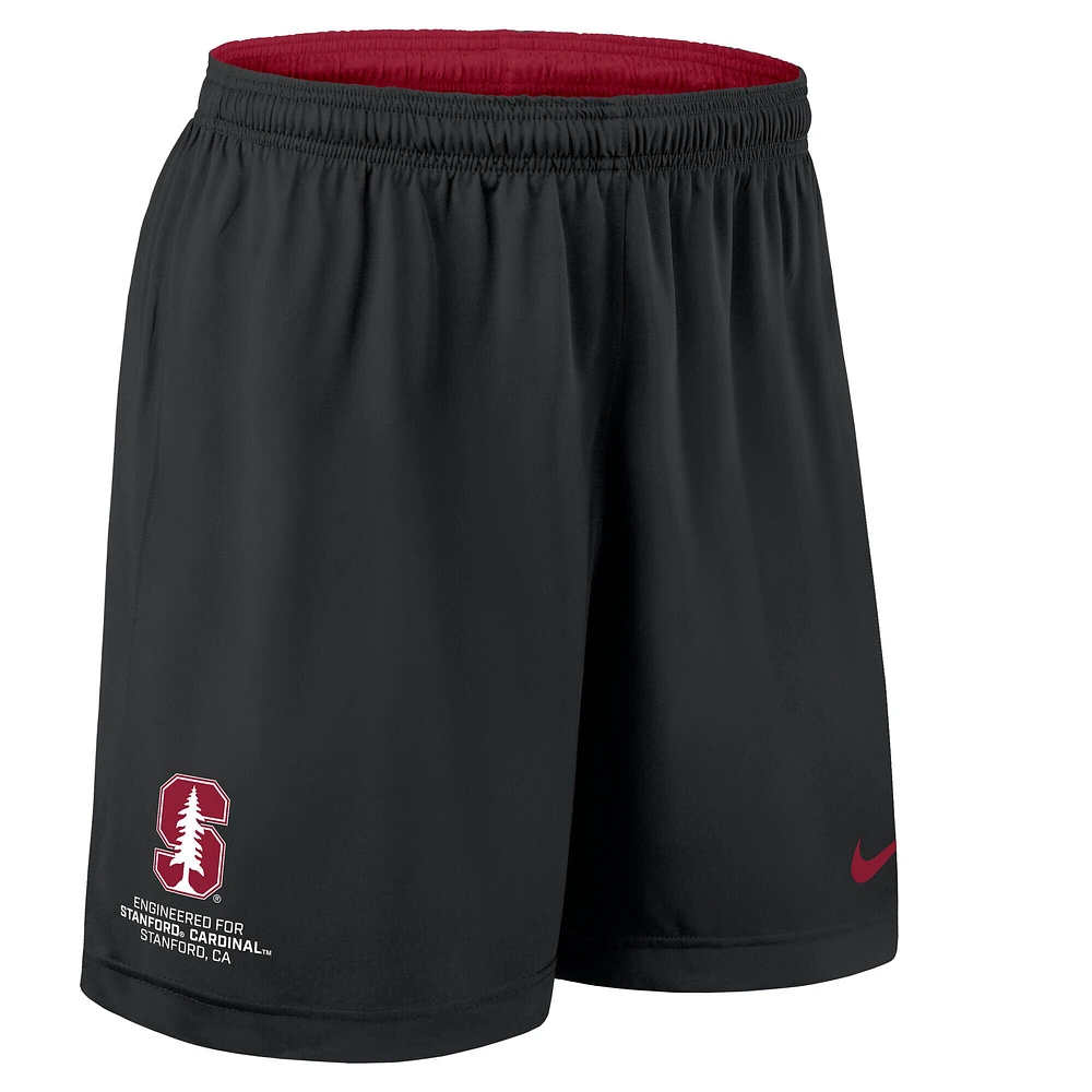 Short de performance réversible Nike Cardinal/Noir Stanford Cardinal 2025 pour homme