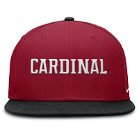 Men's Nike Cardinal/Black Stanford Cardinal Two-Tone Primetime Performance Fitted Hat