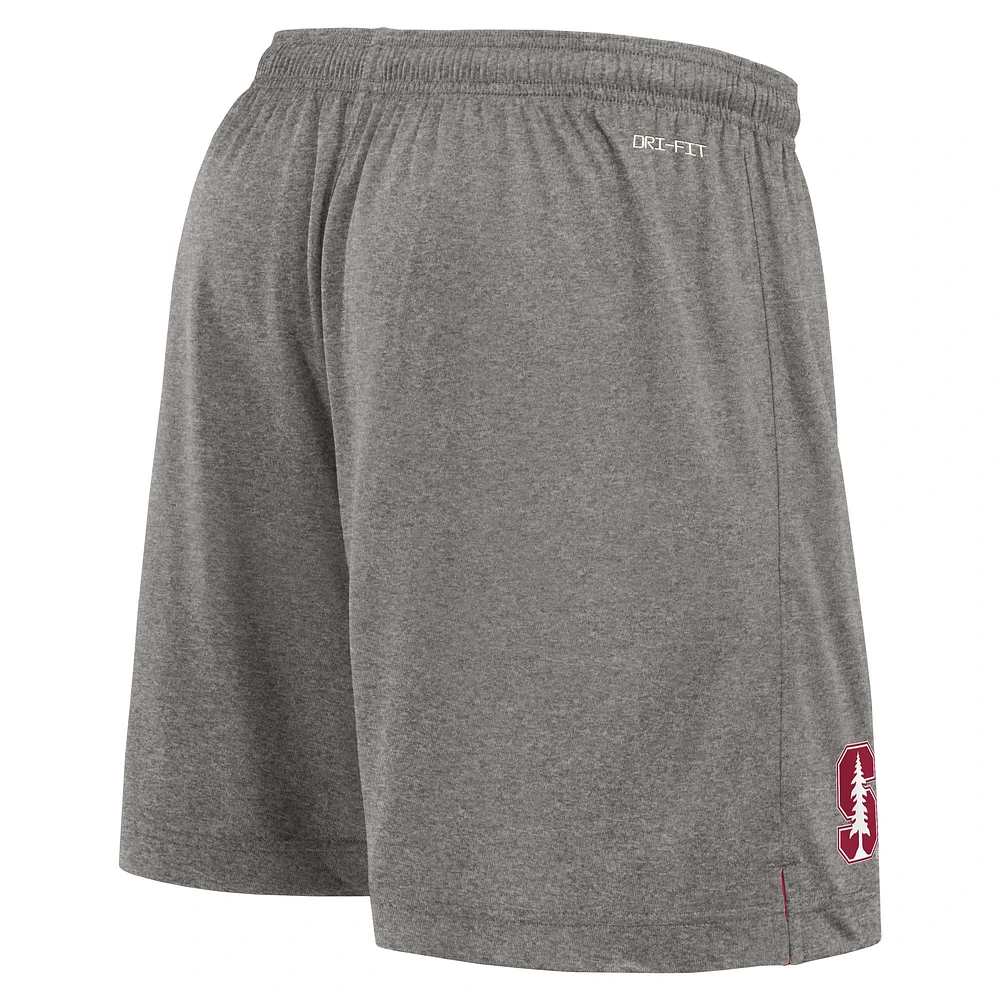 Men's Nike Cardinal/Heather Gray Stanford Cardinal Player Reversible Shorts