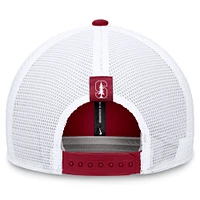 Casquette ajustable Nike Cardinal/Blanc Stanford Cardinal 2024 Sideline Trucker pour homme