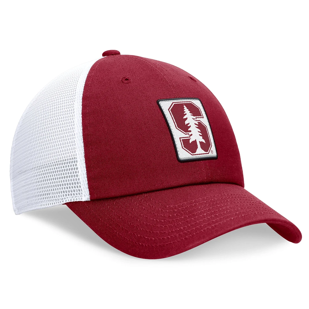 Casquette réglable Nike Cardinal/Blanc Stanford Cardinal Primetime Club Trucker pour homme