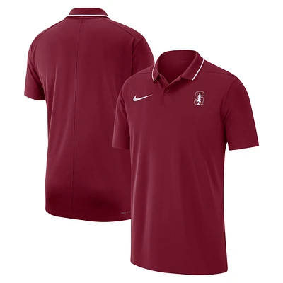 Polo de performance des entraîneurs Nike Cardinal Stanford 2023 pour homme