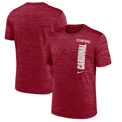 T-shirt Nike Cardinal Stanford 2024 Sideline Velocity Performance pour homme