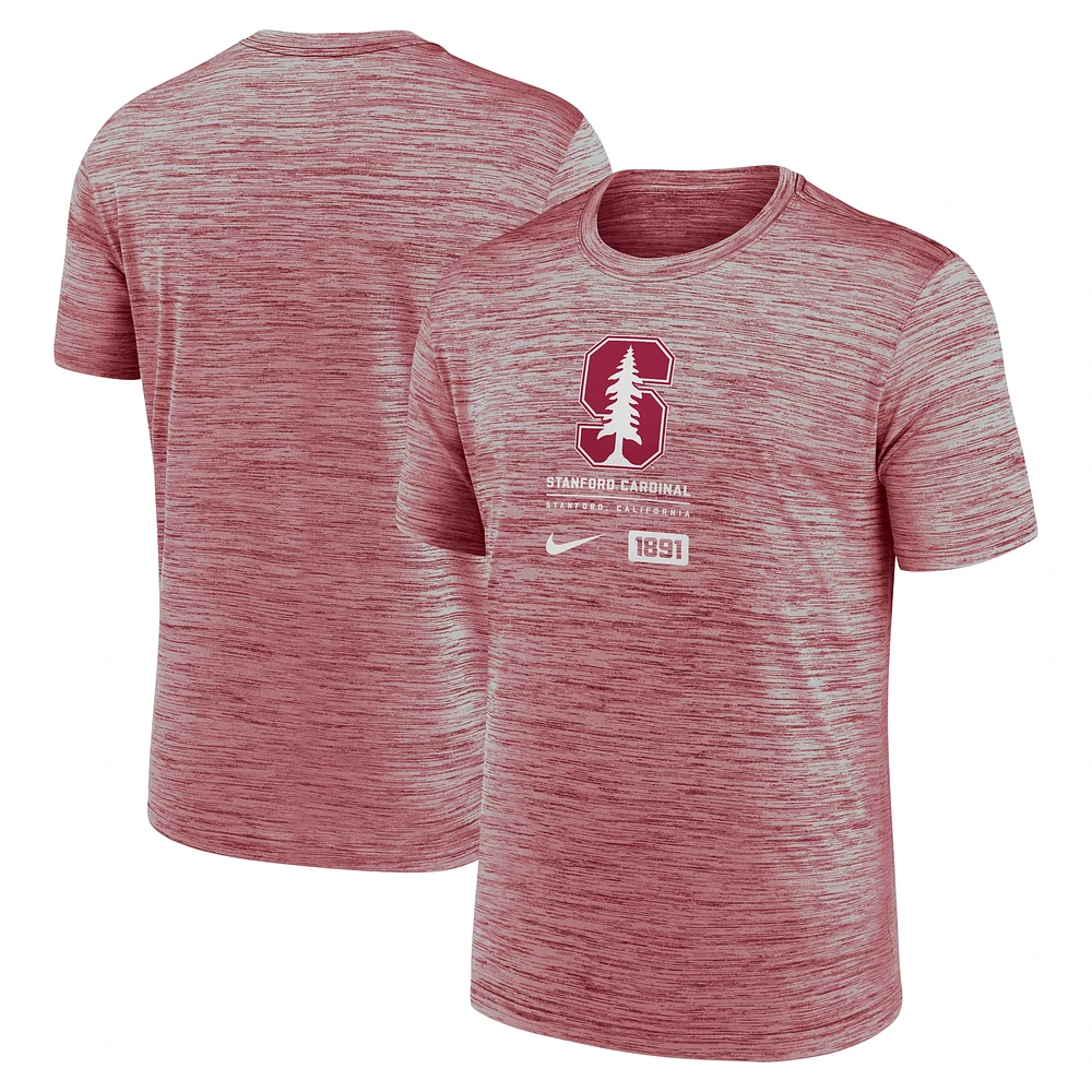 T-shirt Nike Stanford Cardinal Campus Center Block Velocity Performance pour homme