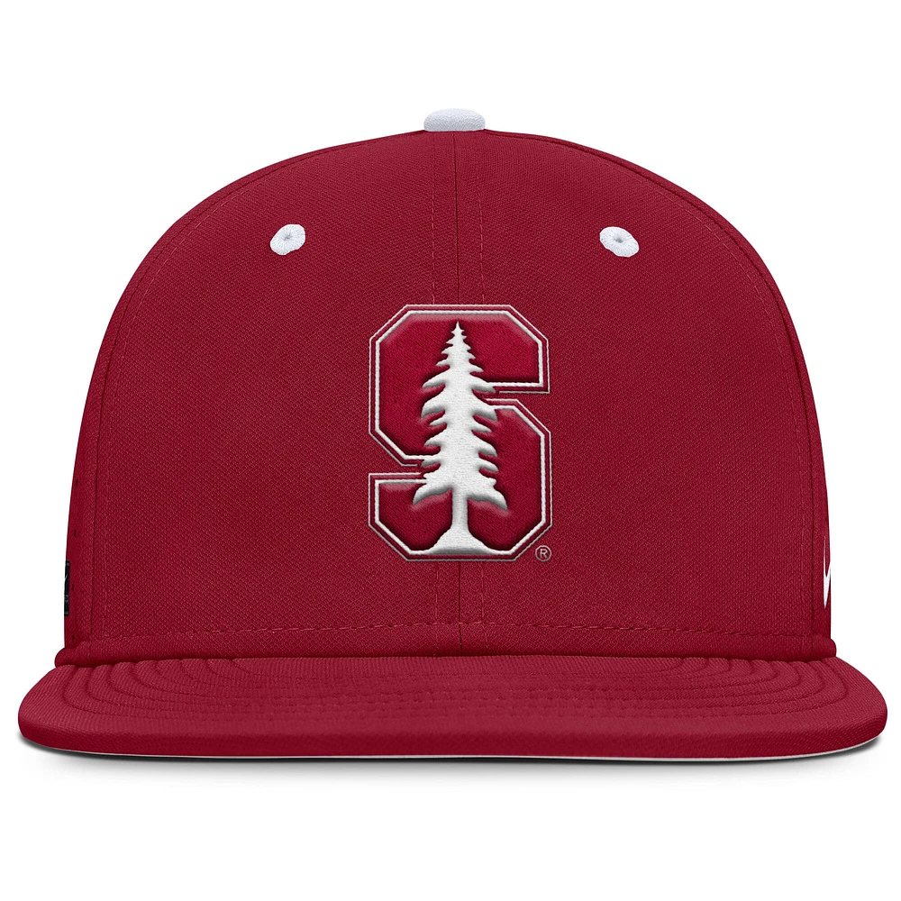 Men's Nike Cardinal Stanford On-Field Dugout True Performance Fitted Hat