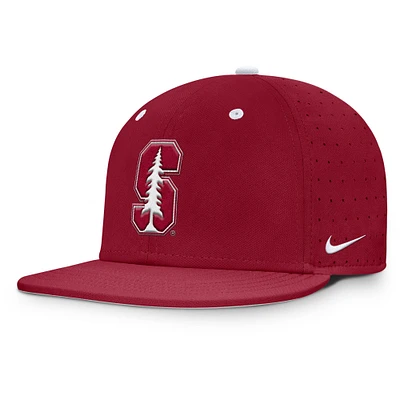 Men's Nike Cardinal Stanford On-Field Dugout True Performance Fitted Hat
