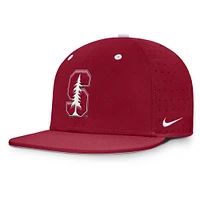Men's Nike Cardinal Stanford On-Field Dugout True Performance Fitted Hat