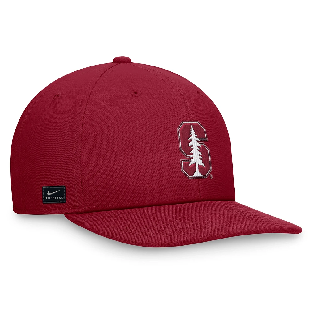 Casquette Nike Cardinal Stanford Cardinal On-Field Pro Bill Snapback pour homme