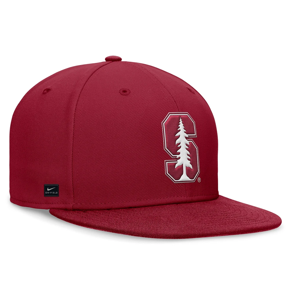 Casquette ajustée Nike Cardinal Stanford On-Field Pro pour homme