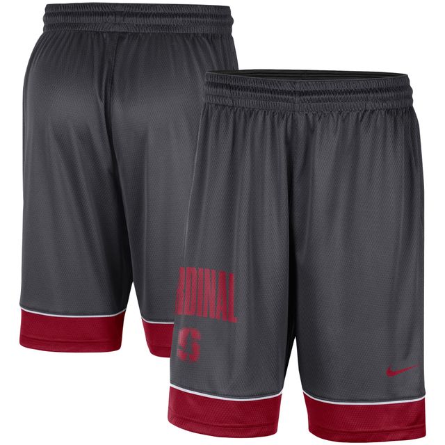 Short Nike Charbon/Cramoisi Stanford Cardinal Fast Break pour Homme