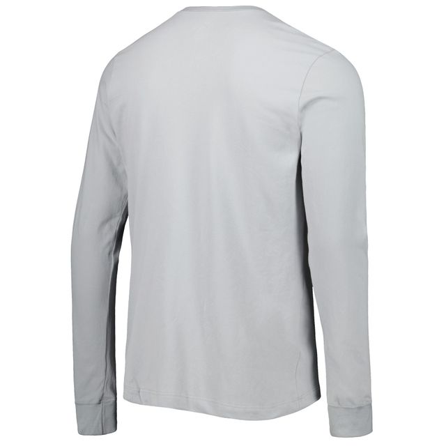 T-shirt à manches longues Nike Stanford Cardinal Team Practice Performance pour homme, gris