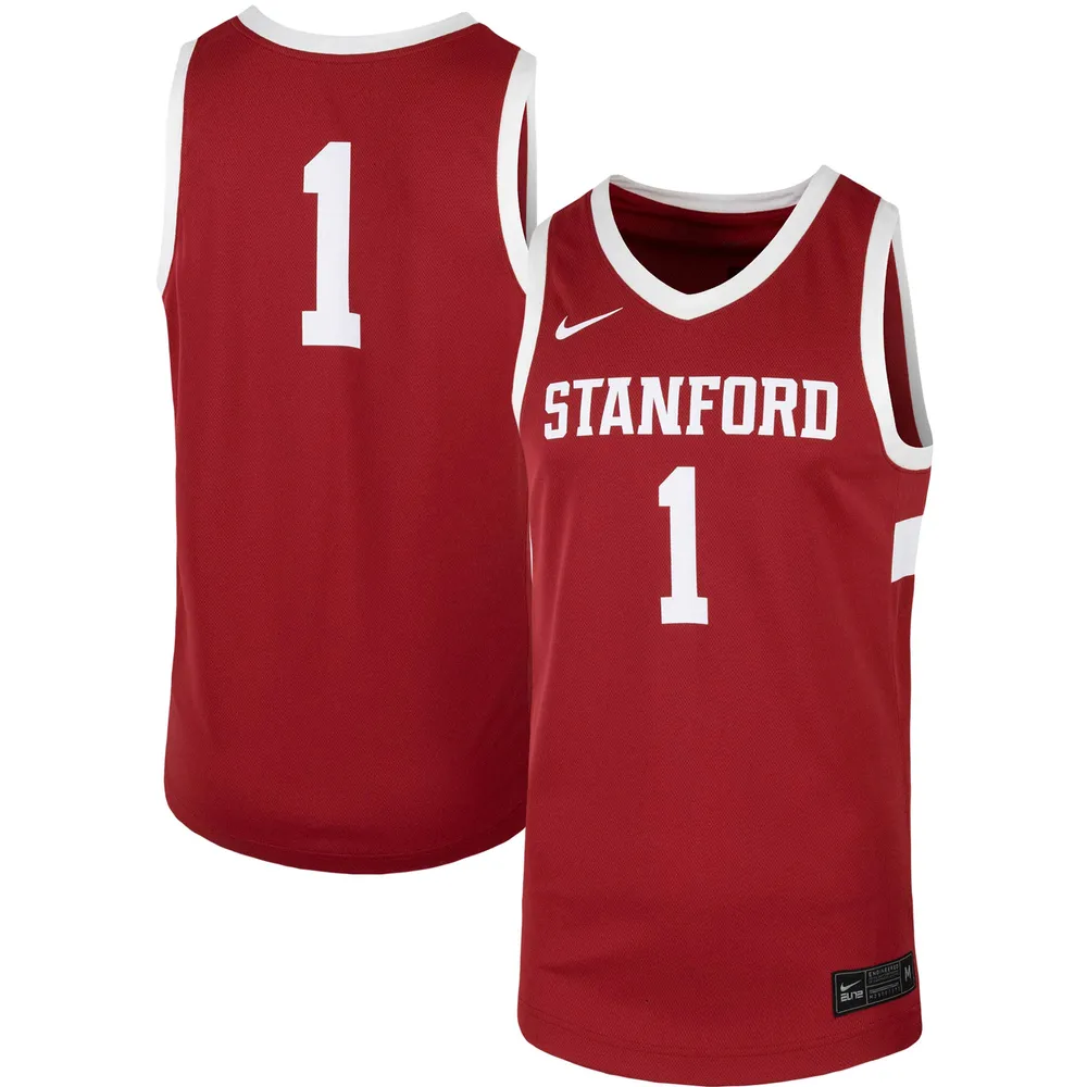 Men's Nike #1 Cardinal Stanford Team Replica Basketball Jersey