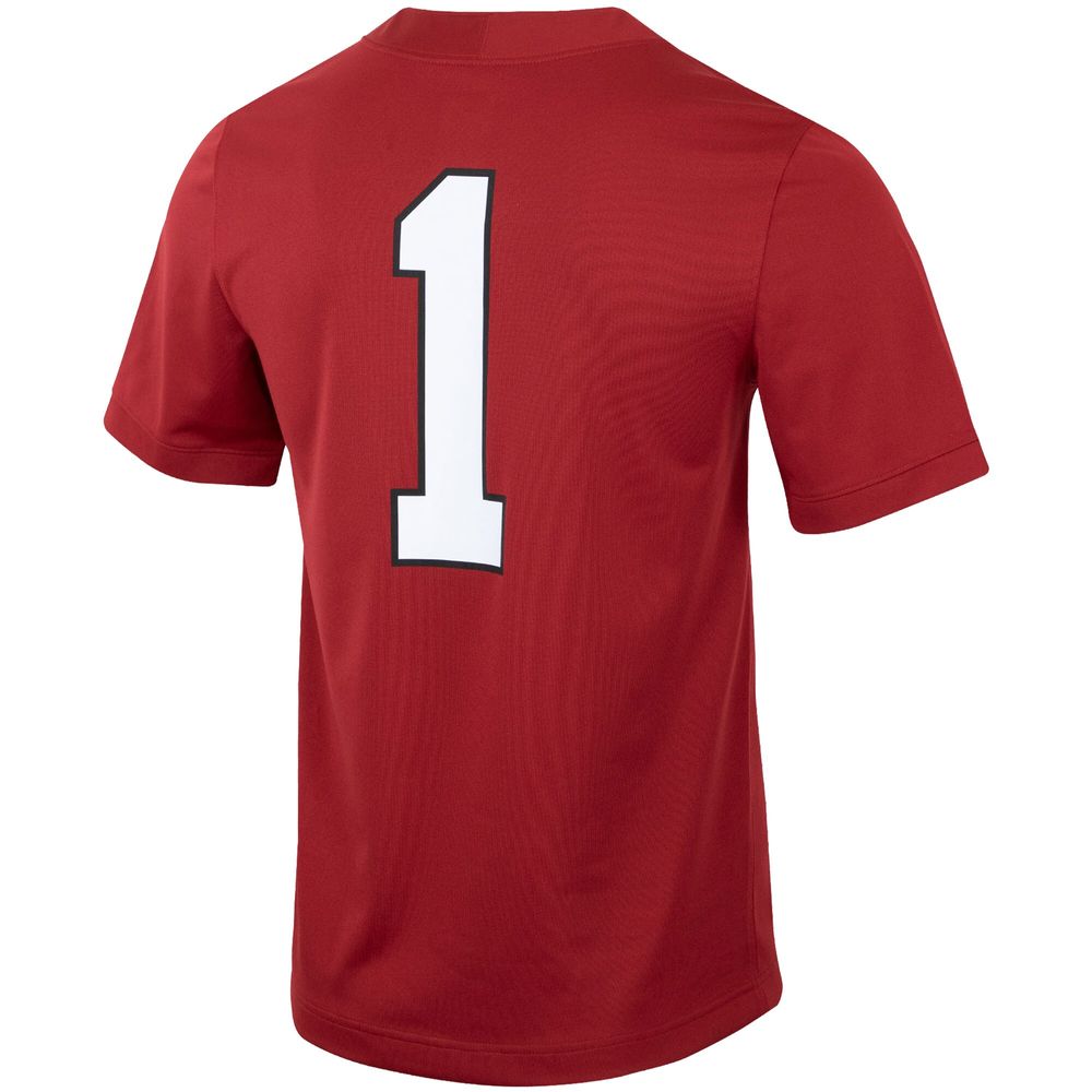 Men's Nike #1 Cardinal Stanford Untouchable Football Jersey