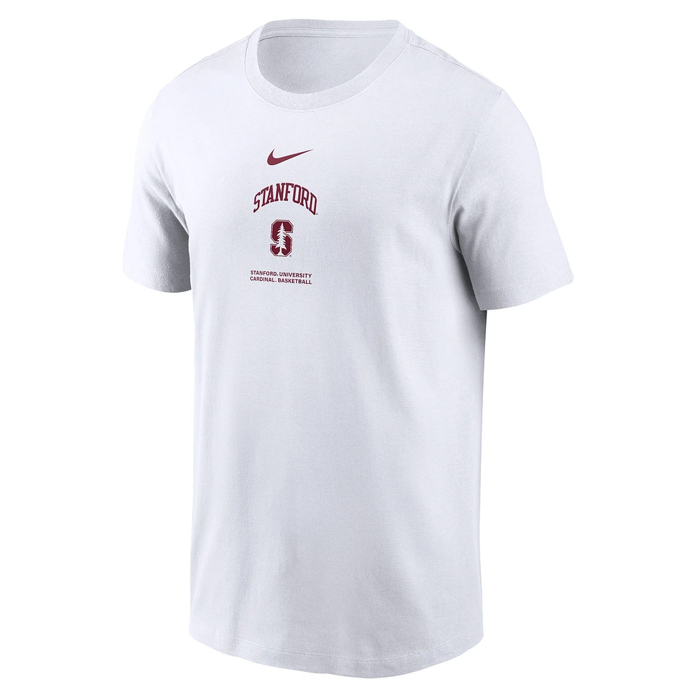 T-shirt de basket-ball Nike Stanford Cardinal On-Court pour homme blanc