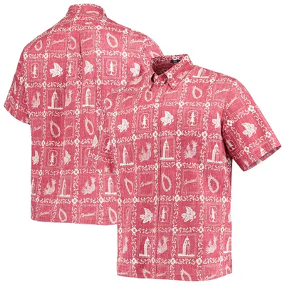 Lids Washington Nationals Reyn Spooner Aloha Button-Down Shirt - Red