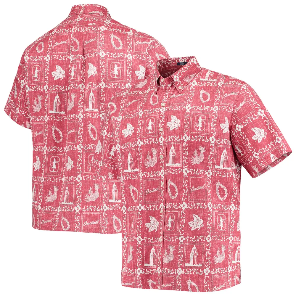 Men's Reyn Spooner Cardinal Stanford Classic Button-Down Shirt