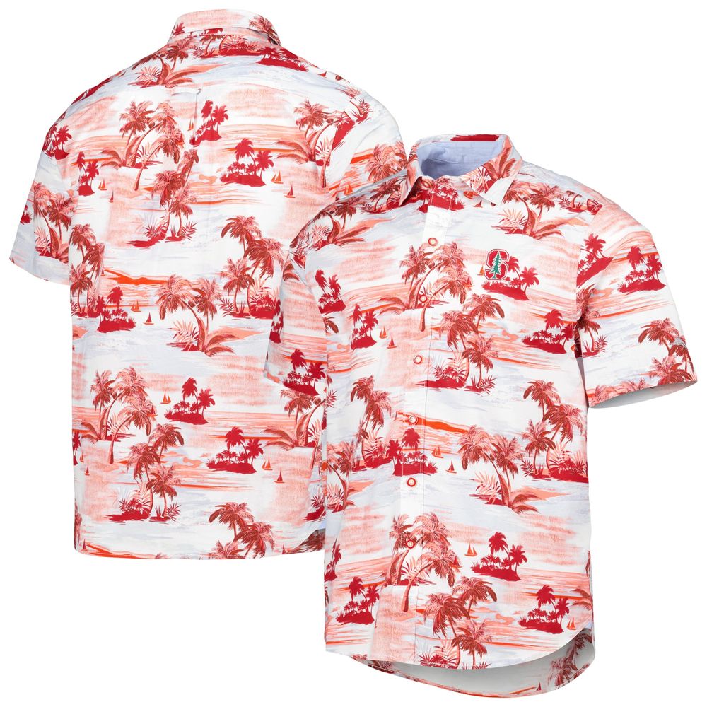 Tommy Bahama Men's Tommy Bahama Red Louisville Cardinals Tropical Horizons  Button-Up Shirt