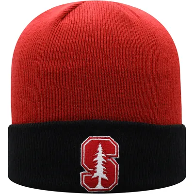 Stanford Cardinal Top of the World Core 2-Tone Cuffed Knit Hat - Cardinal/Black