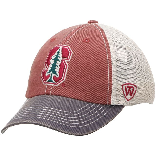 Casquette ajustable pour hommes Top of the World Cardinal/Gris Stanford Cardinal Offroad Trucker