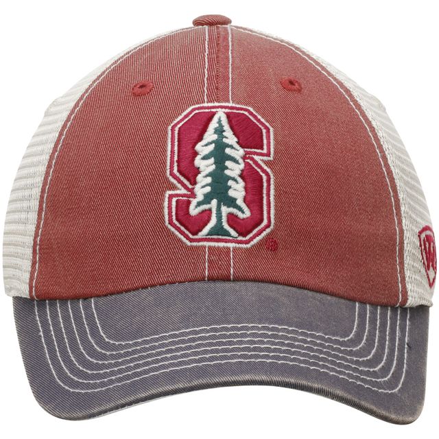 Casquette ajustable pour hommes Top of the World Cardinal/Gris Stanford Cardinal Offroad Trucker