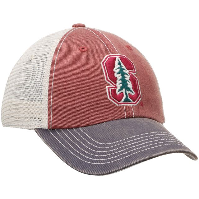 Casquette ajustable pour hommes Top of the World Cardinal/Gris Stanford Cardinal Offroad Trucker