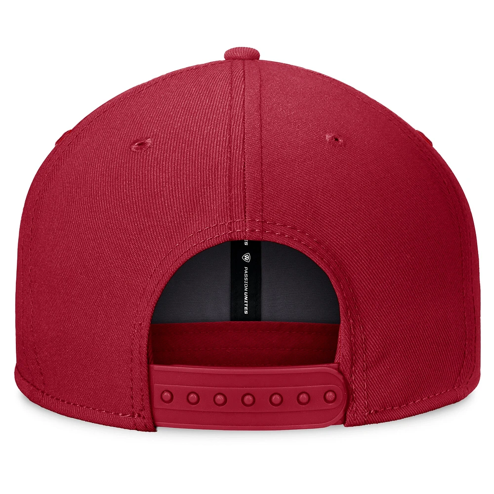 Casquette Snapback fondamentale Top of the World Cardinal Stanford Cardinal pour hommes