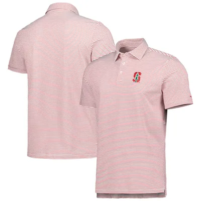 Vineyard Vines Men's Vineyard Vines Pink/White Atlanta Braves Bradley  Stripe Polo