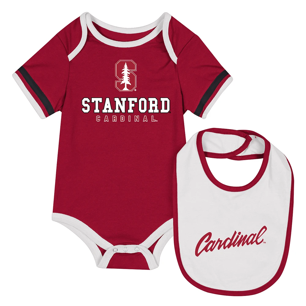 Ensemble body et bavoir pour nouveau-né bébé Colosseum Cardinal Stanford