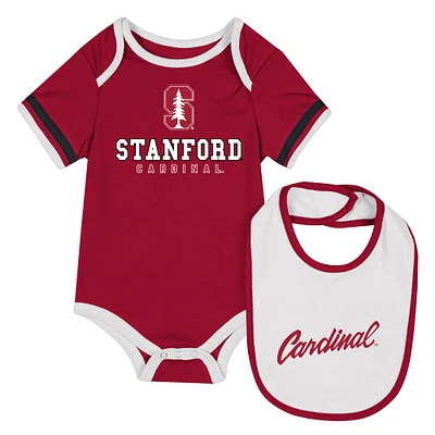 Ensemble body et bavoir pour nouveau-né bébé Colosseum Cardinal Stanford